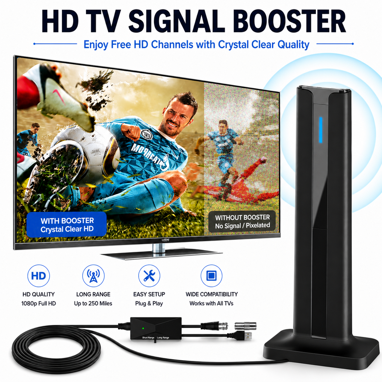 📡 Best TV Antenna 2026 — 1000+ Free Channels 4K 📶